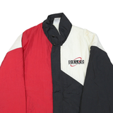 USA Mens Red & Black White Colourblock Outdoor Zip Jacket XL Polyester Blend