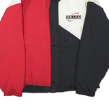 USA Mens Red & Black White Colourblock Outdoor Zip Jacket XL Polyester Blend