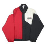 USA Mens Red & Black White Colourblock Outdoor Zip Jacket XL Polyester Blend