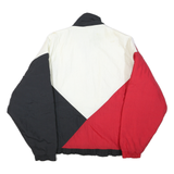 USA Mens Red & Black White Colourblock Outdoor Zip Jacket XL Polyester Blend