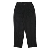 PRIORITY Mens Black Relaxed Trousers W28 L27 Polyester Blend Zip Casual Formal