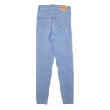 LEVI'S Womens Jeans Blue Slim Skinny Denim Light W24 L30 Cotton Blend Zip