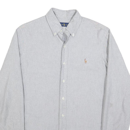 RALPH LAUREN Mens Blue Shirt M Button-Down Collar Long Sleeve Cotton Oxford
