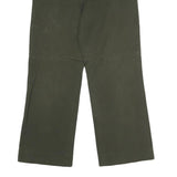 LAUREN RALPH LAUREN Womens Cotton Green Regular Straight Trousers W26 L25