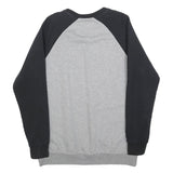 VANS Mens Grey & Black Crew Neck M Cotton Blend Sweatshirt Printed Logo