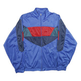 SIMMONS Mens Blue Red & Navy Colourblock Zip Jacket 2XL Polyester Athletic Fit