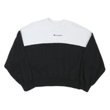 FILA Womens Black & White Crew Neck M Cotton Blend Sweatshirt Casual Pullover