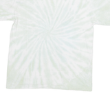 PINK FLOYD Mens White Tie Dye Graphic T-Shirt L Short Sleeve Crew Neck Division