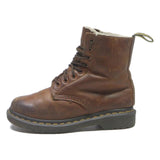 DR MARTENS 1460 Womens Lace-Up Leather Brown UK 4 Classic Boots Durable