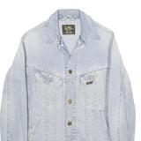 LEE Womens Blue Cotton Denim Jacket M Button Closure Classic Fit Casual