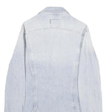 LEE Womens Blue Cotton Denim Jacket M Button Closure Classic Fit Casual