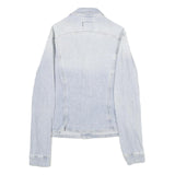 LEE Womens Blue Cotton Denim Jacket M Button Closure Classic Fit Casual