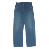 LEVI'S Mens Cotton Blue Regular Straight Trousers W32 L32 Classic Zip Closure
