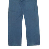 LEVI'S Mens Cotton Blue Regular Straight Trousers W32 L32 Classic Zip Closure