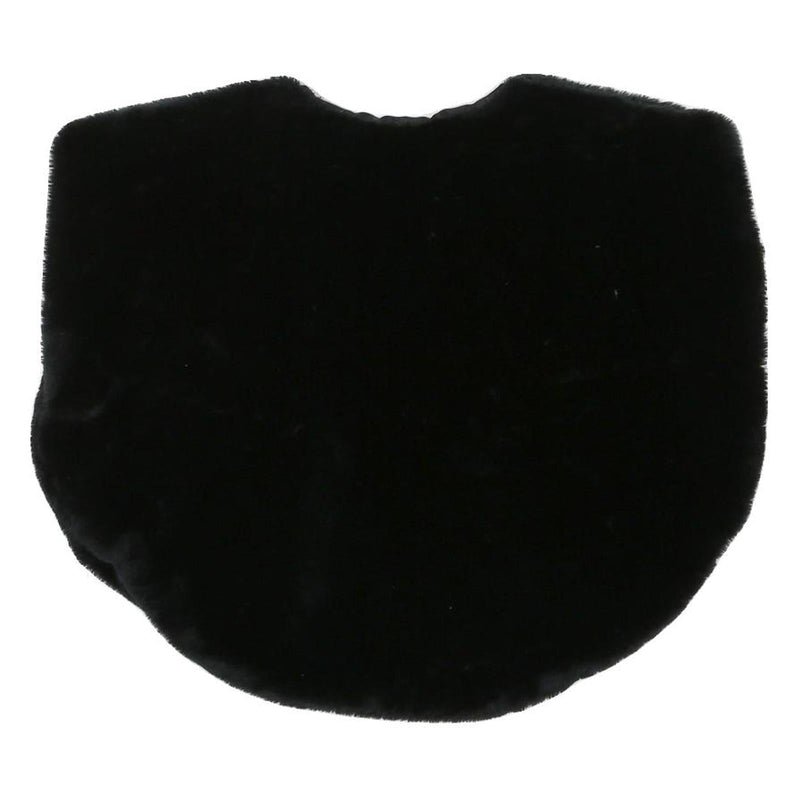 Womens Black Faux Fur Jacket M Polyester Blend Plush Soft Fabric Easy Wear