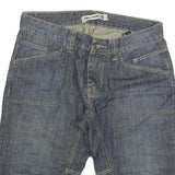 NEW CARO Mens Denim Blue Casual Shorts XL W32 Relaxed Fit Cotton Blend