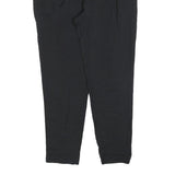 ALL SAINTS Womens Black Slim Fit Trousers W26 L26 Zip Polyester Blend
