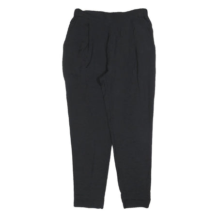 ALL SAINTS Womens Black Slim Fit Trousers W26 L26 Zip Polyester Blend