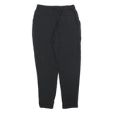 ALL SAINTS Womens Black Slim Fit Trousers W26 L26 Zip Polyester Blend