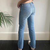 Meltin Pot Jeans - 27W UK 6 Blue Cotton Blend