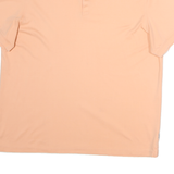 CALVIN KLEIN Mens Peach Short Sleeve Plain XL Cotton Polo Shirt Casual Wear