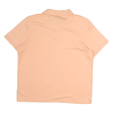 CALVIN KLEIN Mens Peach Short Sleeve Plain XL Cotton Polo Shirt Casual Wear