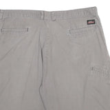 DICKIES Mens Grey Casual Shorts XL W38 Polyester Blend Workwear