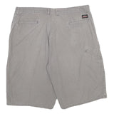 DICKIES Mens Grey Casual Shorts XL W38 Polyester Blend Workwear