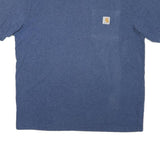 CARHARTT Mens Blue Pocket T-Shirt M Short Sleeve Crew Neck Cotton Blend