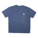 CARHARTT Mens Blue Pocket T-Shirt M Short Sleeve Crew Neck Cotton Blend