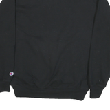 CHAMPION Mens Black Illinois Tech Half Zip M Sweatshirt Cotton Blend Pullover