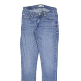 LEVI'S 524 Womens Slim Skinny Denim Medium Blue W27 L32 Stretch Cotton Blend Zip
