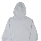 NIKE Mens White Pullover Hoodie M Cotton Blend Jersey Sports Logo 72 Print