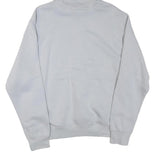 NIKE Mens White Pullover Hoodie M Cotton Blend Jersey Sports Logo 72 Print