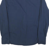 DIESEL Mens Blue Cotton Blend Grandad Collar Shirt M Classic Button Down