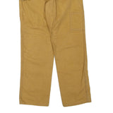 DICKIES Mens Cotton Blend Brown Regular Straight Trousers W32 L32 Workwear