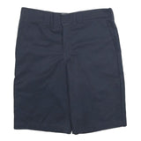 DICKIES Mens Navy Blue Casual Shorts M W32 Polyester Blend Comfortable Workwear