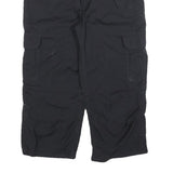 CARHARTT Womens Cotton Blend Black Regular Cargo Trousers W32 L20 Workwear