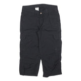 CARHARTT Womens Cotton Blend Black Regular Cargo Trousers W32 L20 Workwear