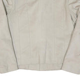 GLORE VALCANA Womens Cream Button Jacket M Polyester Blend Plain Stylish Comfort