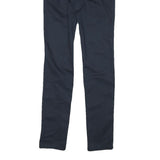 DICKIES Womens Cotton Blend Navy Slim Straight Trousers W26 L31 Workwear