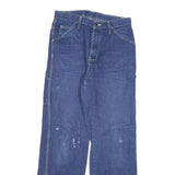DICKIES Mens Blue Regular Fit Denim Jeans W28 L30 Workwear Utility Pocket Zip