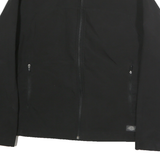 DICKIES Mens Black Workwear Jacket M Polyester Blend Zip Plain Practical Design