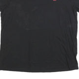 LEVI'S Womens Black Classic T-Shirt 2XL Short Sleeve Crew Neck Cotton Blend