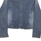 DKNY Womens Blue Denim Jacket XL Cotton Blend Button Denim Classic Casual