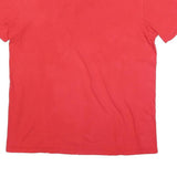 NIKE Mens Red Just Do It Graphic T-Shirt L Short Sleeve Crew Neck Cotton Blend