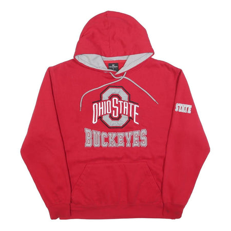 COLOSSEUM Mens Red Ohio State Buckeyes Pullover Hoodie M Cotton Blend
