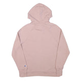 CHAMPION Womens Pink Pullover Hoodie M Cotton Blend Casual Sportswear