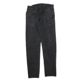 CARHARTT Mens Regular Fit Black Denim Jeans W29 L32 Zip Closure Casual Style