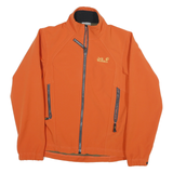 JACK WOLFSKIN Womens Orange Softshell Jacket UK 12 Polyester Blend Zip Outdoor